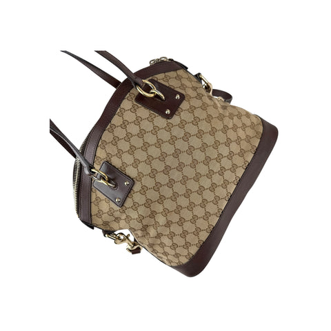 Gucci Medium GG Canvas Charm Dome Satchel