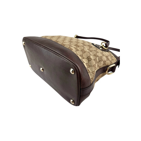 Gucci Medium GG Canvas Charm Dome Satchel