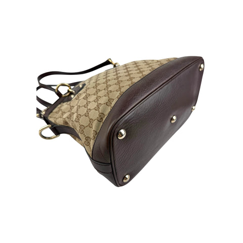 Gucci Medium GG Canvas Charm Dome Satchel