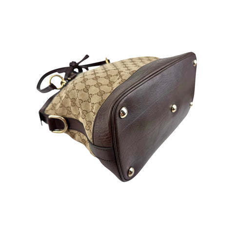 Gucci Medium GG Canvas Charm Dome Satchel