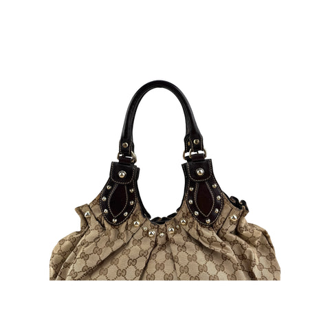 Gucci Monogram Pelham Hobo Shoulder Bag