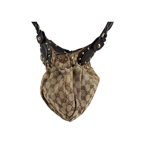 Gucci Monogram Pelham Hobo Shoulder Bag