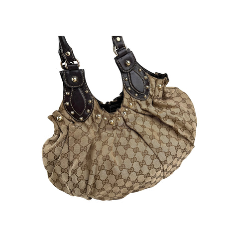 Gucci Monogram Pelham Hobo Shoulder Bag