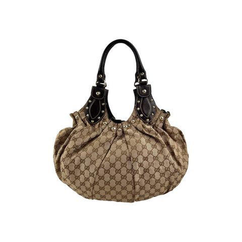 Gucci Monogram Pelham Hobo Shoulder Bag
