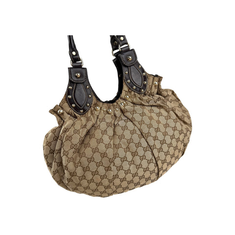Gucci Monogram Pelham Hobo Shoulder Bag
