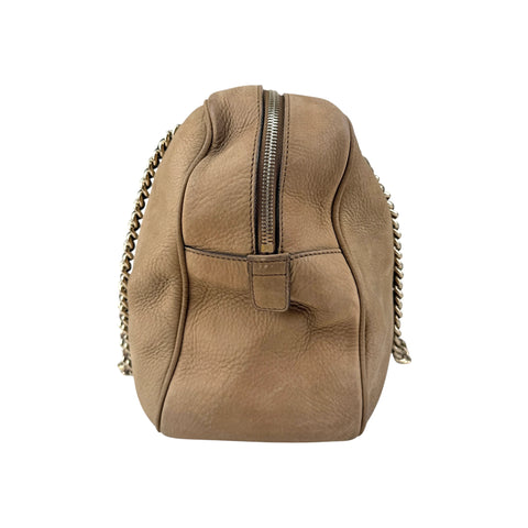 Gucci Nubuck Leather Soho Chain Shoulder Bag
