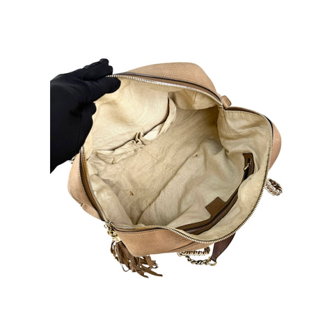 Gucci Nubuck Leather Soho Chain Shoulder Bag