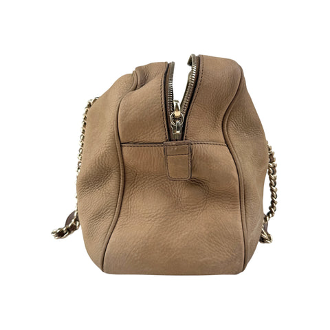 Gucci Nubuck Leather Soho Chain Shoulder Bag