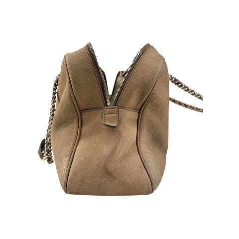 Gucci Nubuck Leather Soho Chain Shoulder Bag