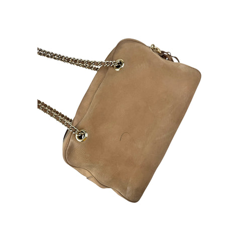 Gucci Nubuck Leather Soho Chain Shoulder Bag