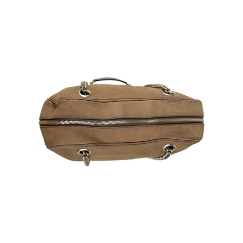 Gucci Nubuck Leather Soho Chain Shoulder Bag