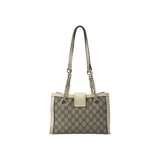 Gucci Padlock Chain Tote GG Coated Canvas