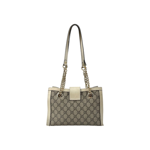 Gucci Padlock Chain Tote GG Coated Canvas