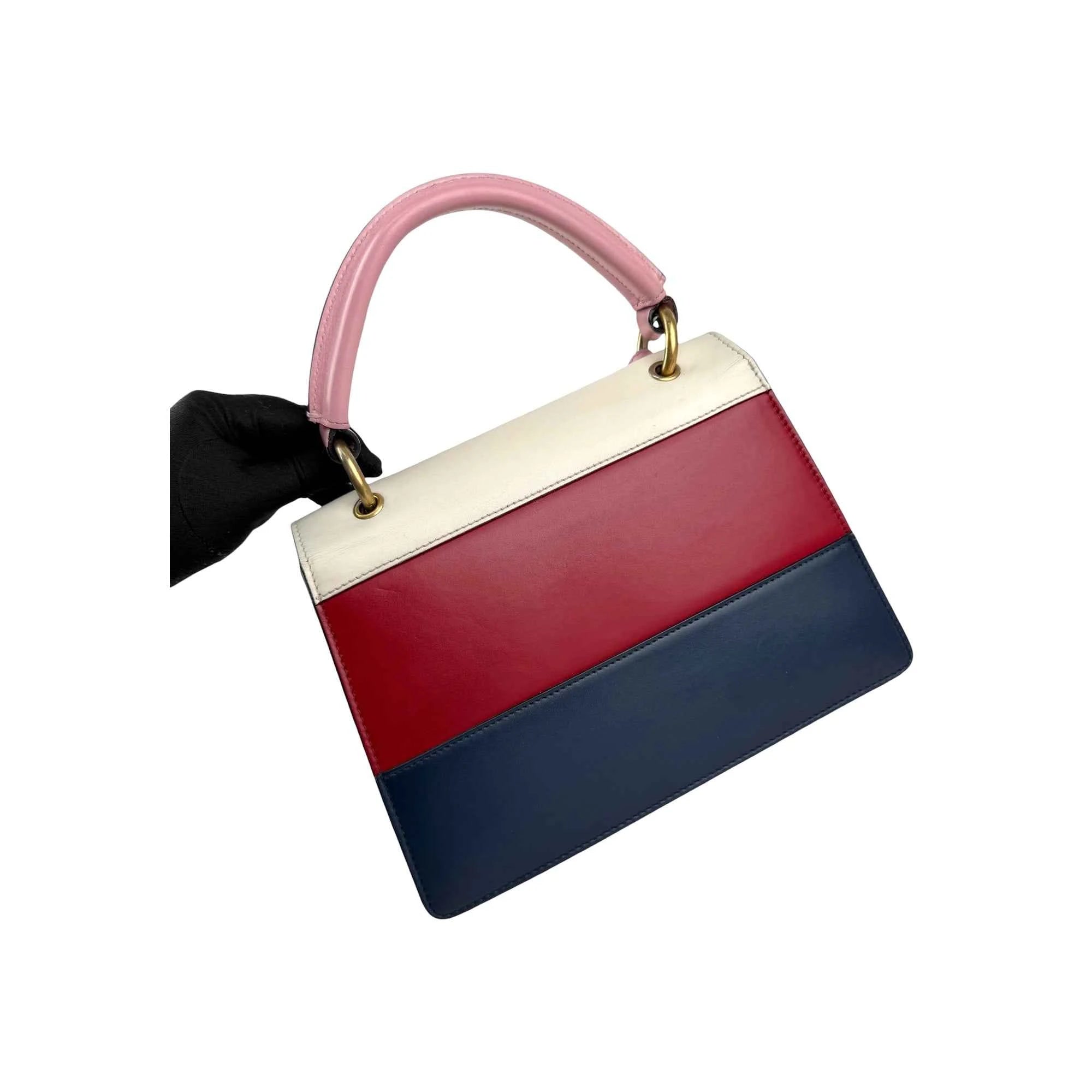 Gucci Queen Margaret Multicolor Leather Top Handle Bag