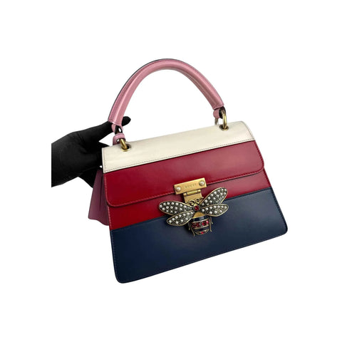 Gucci Queen Margaret Multicolor Leather Top Handle Bag