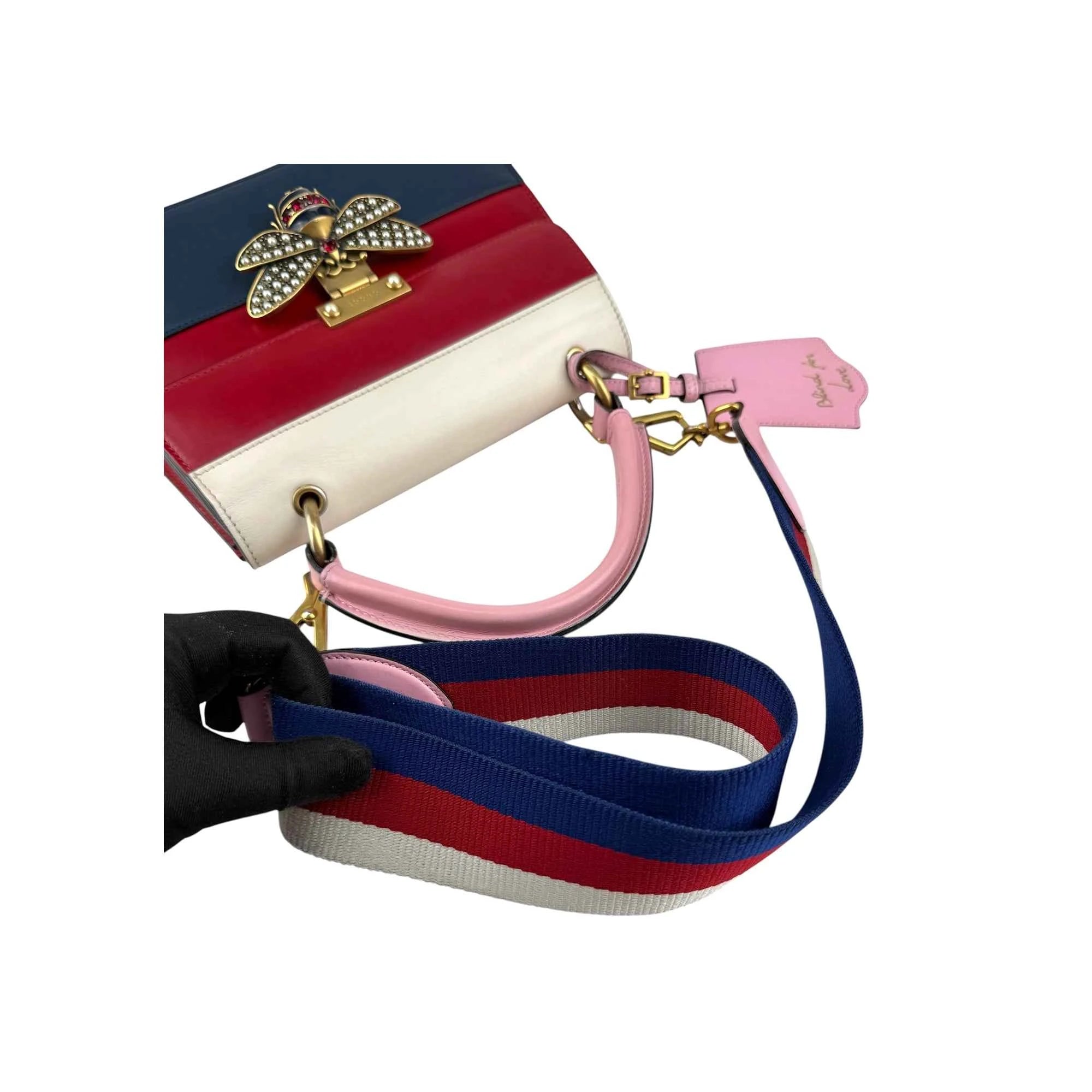 Gucci Queen Margaret Multicolor Leather Top Handle Bag