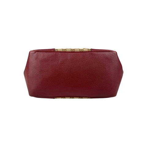 Gucci Red/Beige GG Canvas Bree Tote Bag