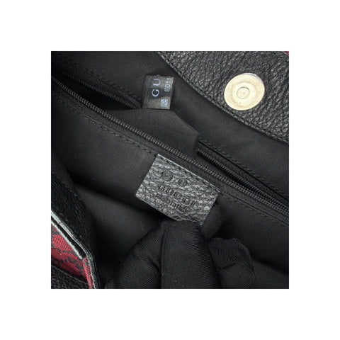 Gucci Red/Black GG Canvas Hobo Bag