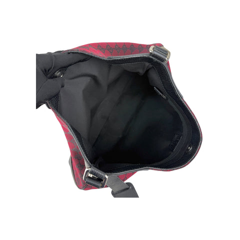 Gucci Red/Black GG Canvas Hobo Bag