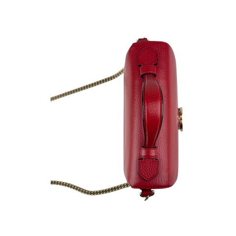 Gucci Red Interlocking Leather Handbag