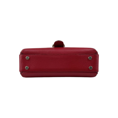 Gucci Red Interlocking Leather Handbag