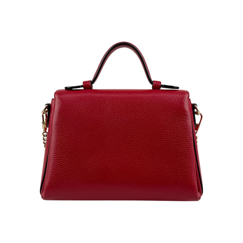 Gucci Red Interlocking Leather Handbag