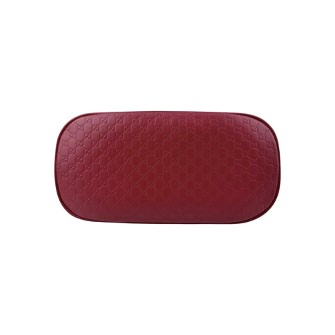 Gucci Red Micro Guccissima Leather Mini Dome Crossbody Bag