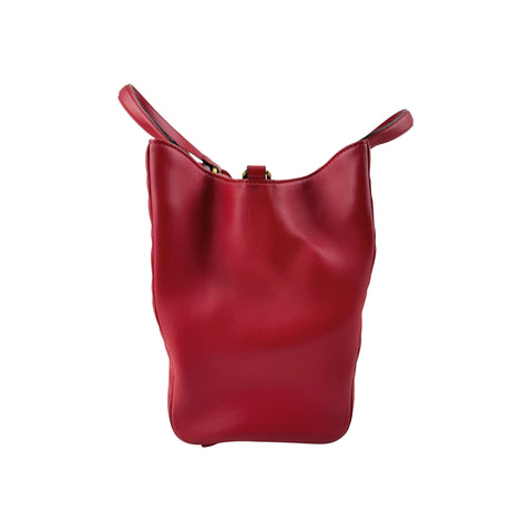 Gucci Red Quilted Leather Marmont 2.0 Metelasse Top Handle Satchel Bag
