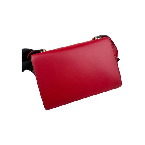 Gucci Red Smooth Calfskin Leather Zumi Shoulder Bag