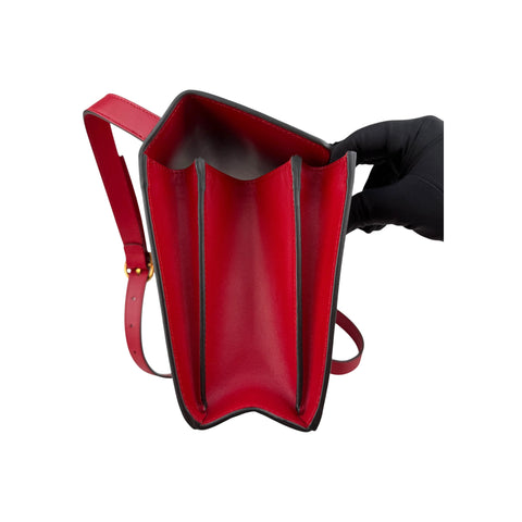 Gucci Red Smooth Calfskin Leather Zumi Shoulder Bag