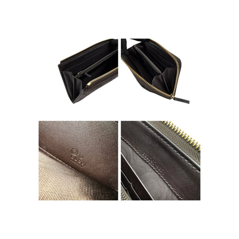 Gucci Signature GG Zip around large wallet
