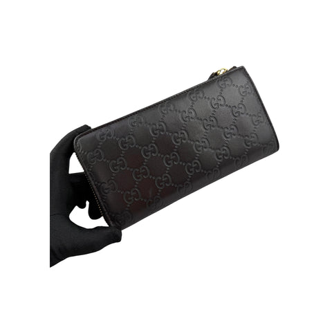Gucci Signature GG Zip around large wallet