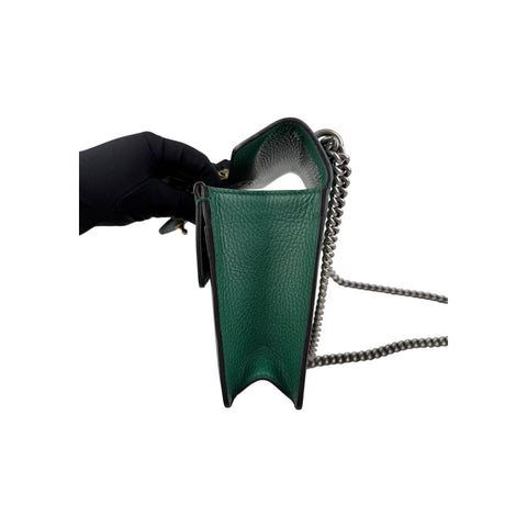 Gucci Small Dionysus Green  Leather Shoulder Bag