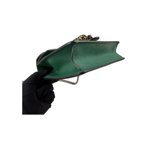 Gucci Small Dionysus Green  Leather Shoulder Bag