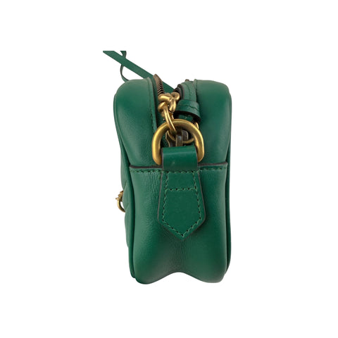 Gucci Small GG Marmont Crossbody Camera Bag Calfskin Green