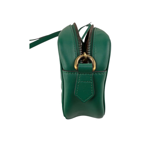 Gucci Small GG Marmont Crossbody Camera Bag Calfskin Green