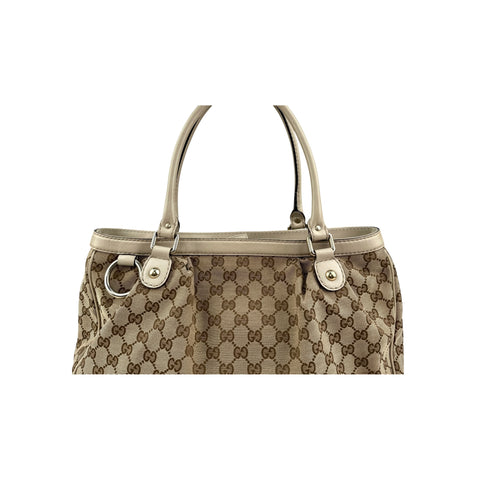 Gucci Sukey Beige Cloth Handbag