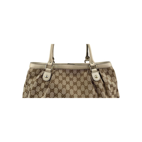 Gucci Sukey Beige Cloth Handbag