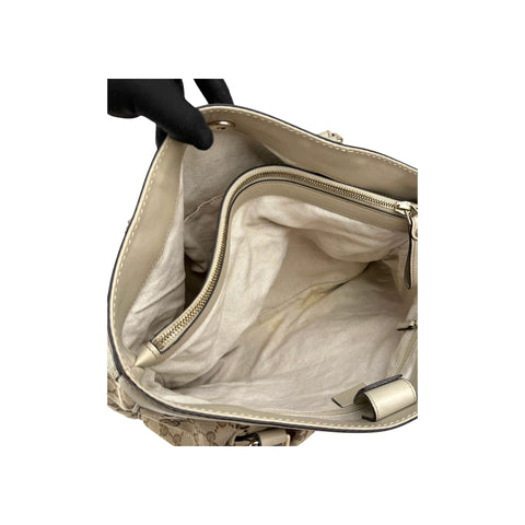 Gucci Sukey Beige Cloth Handbag
