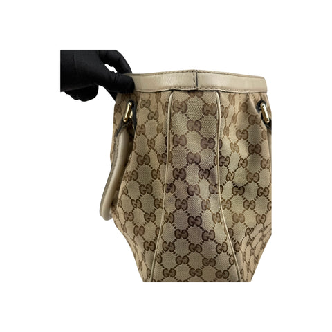 Gucci Sukey Beige Cloth Handbag