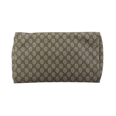 gucci beige gg supreme coated canvas baby diaper bag bottom