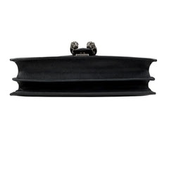 gucci black grained leather medium dionysus shoulder bag bottom
