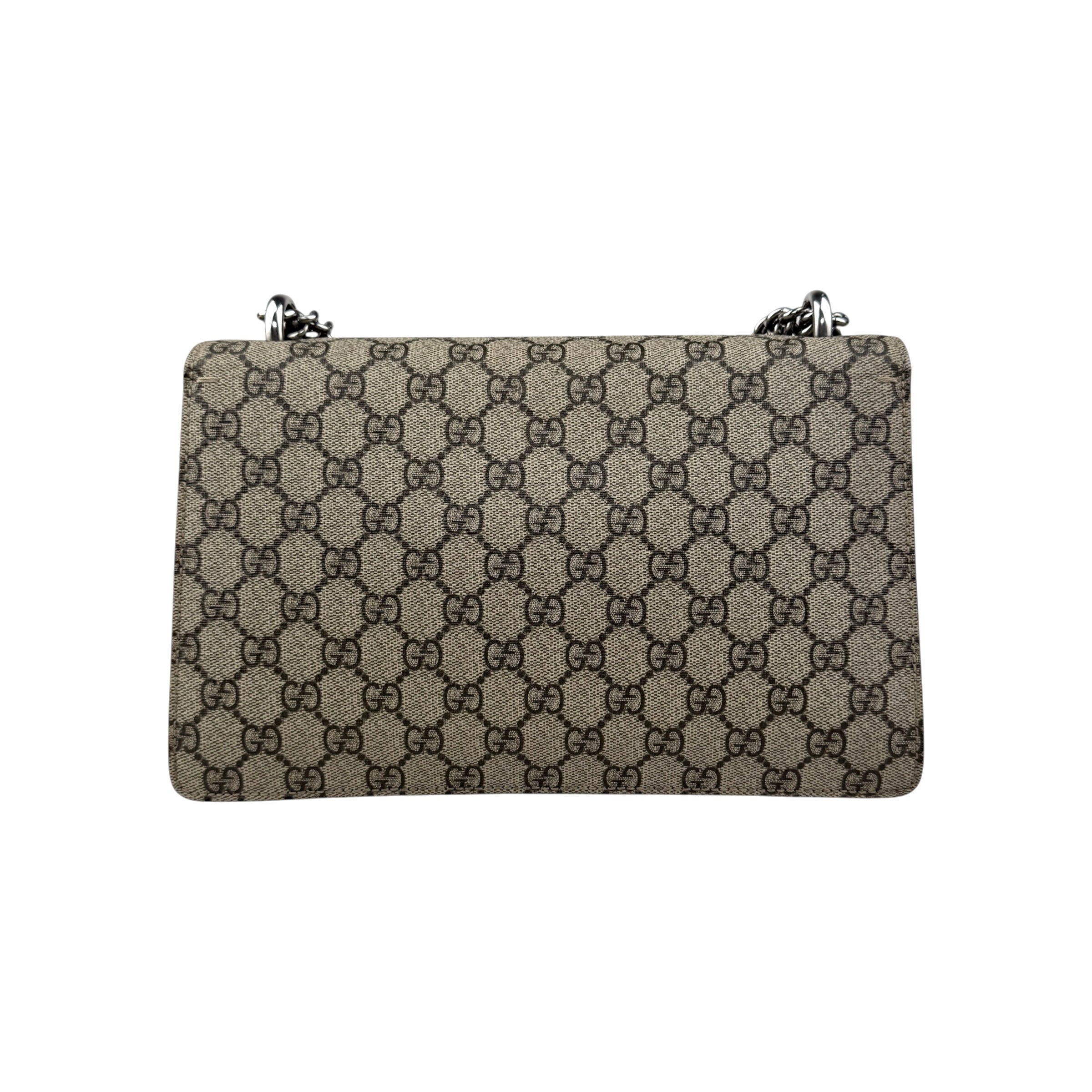 gucci dionysus gg shoulder bag medium brown canvas back