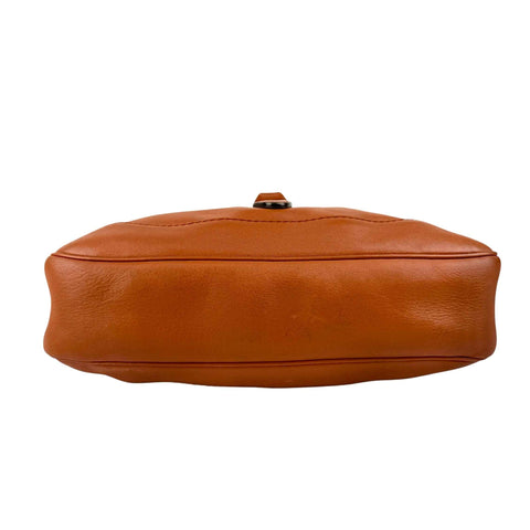 gucci leather jackie shoulder bag tan brown bottom