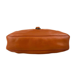 gucci leather jackie shoulder bag tan brown bottom