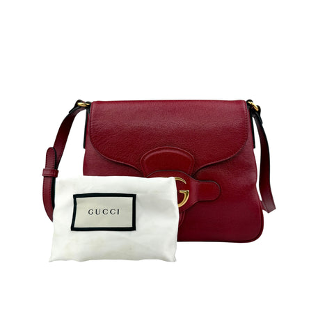 gucci red gg dahlia messenger bag accessory