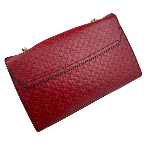 gucci red microguccissima leather medium emily chain shoulder bag left back 45
