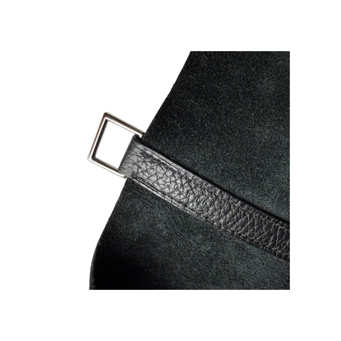 Hermes 22 Black Clemence Leather Picotin Lock Bag