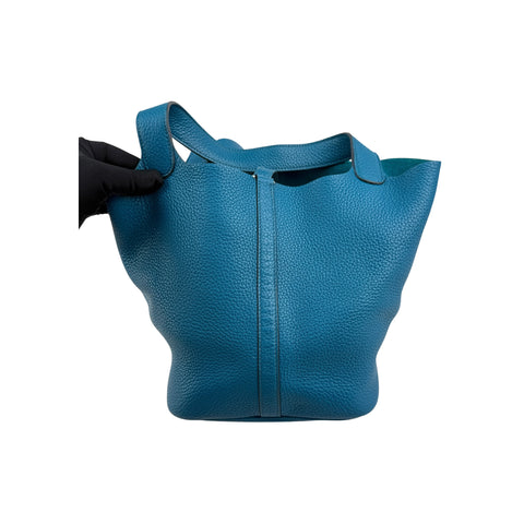 Hermes 22 Colvert Clemence Leather Picotin Lock Bag