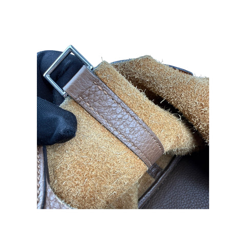 Hermès 22cm Gold Clemence Leather Palladium Plated Picotin Bag